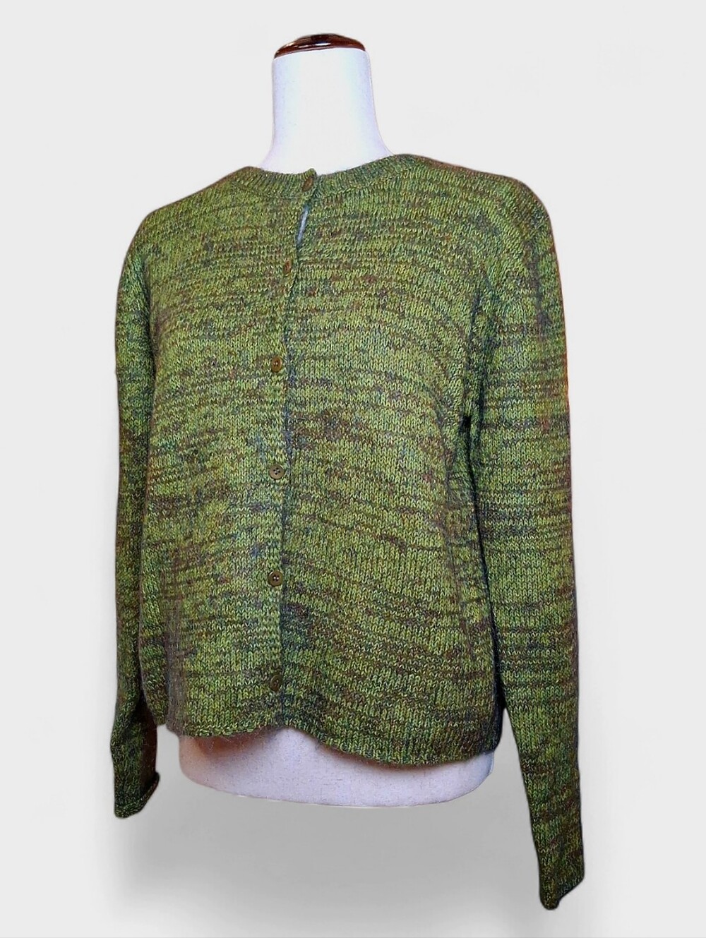 Eileen Fisher Moss Green Cardigan Sweater S